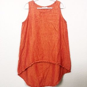 Bryn Walker Burnt Orange High Low Tank S
